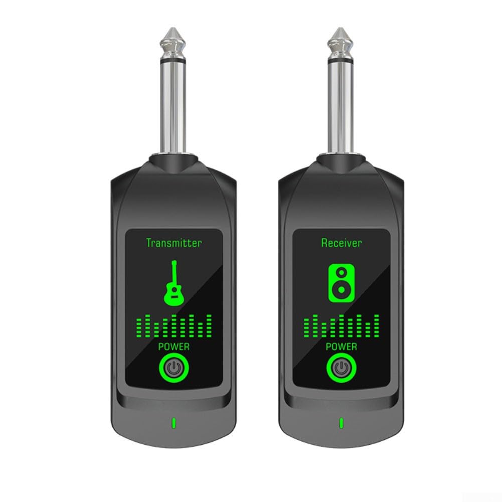 Système de guitare sans fil rechargeable, émetteur-récepteur de portée de 50 m pour guitare électrique, transmission audio (un à un)
