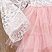 Toddler Baby Girl Tutu Lace Party Dress Flower Girl Dress Long Sleeve Princess Dress Kids Girl Floral Fashion Dress Clothes (Ligth Pink, 2-3 Year)