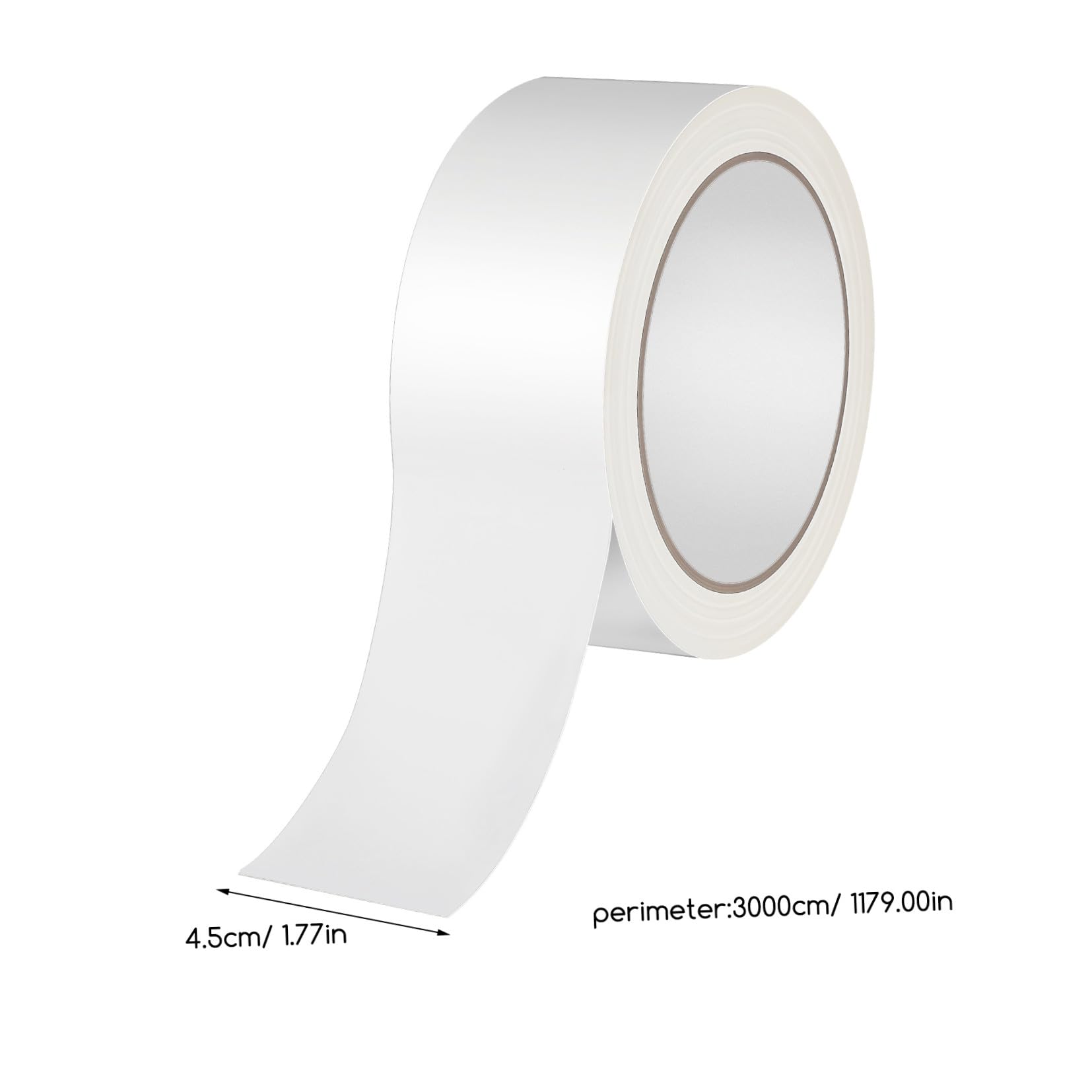 Veemoon Cinta de Embalaje 2 Rollos de Papel Kraft Blanco para Sellado | Adhesión Fuerte, No se Deforma, Diseño Liso de Color Sólido, para Fijación Lateral y Pegado