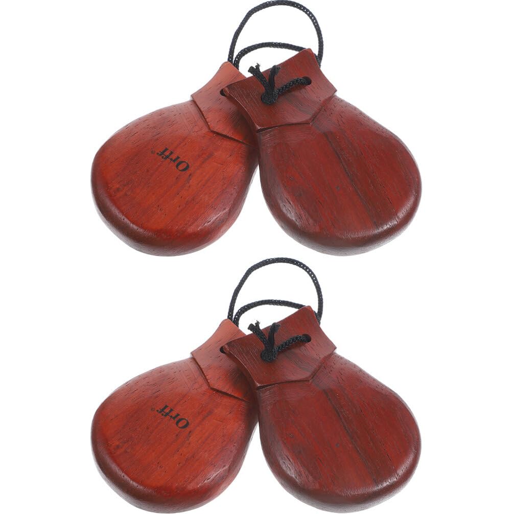 VALICLUD Castagnettes espagnoles pour adultes Instrument de musique traditionnel espagnol Doigt Flamenco Castagnettes à percussion à main