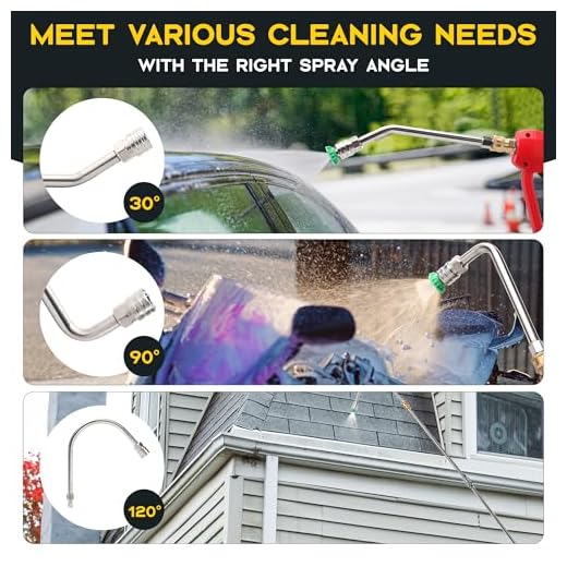 Pressure Washer Extension Wand with Gutter Cleaner
