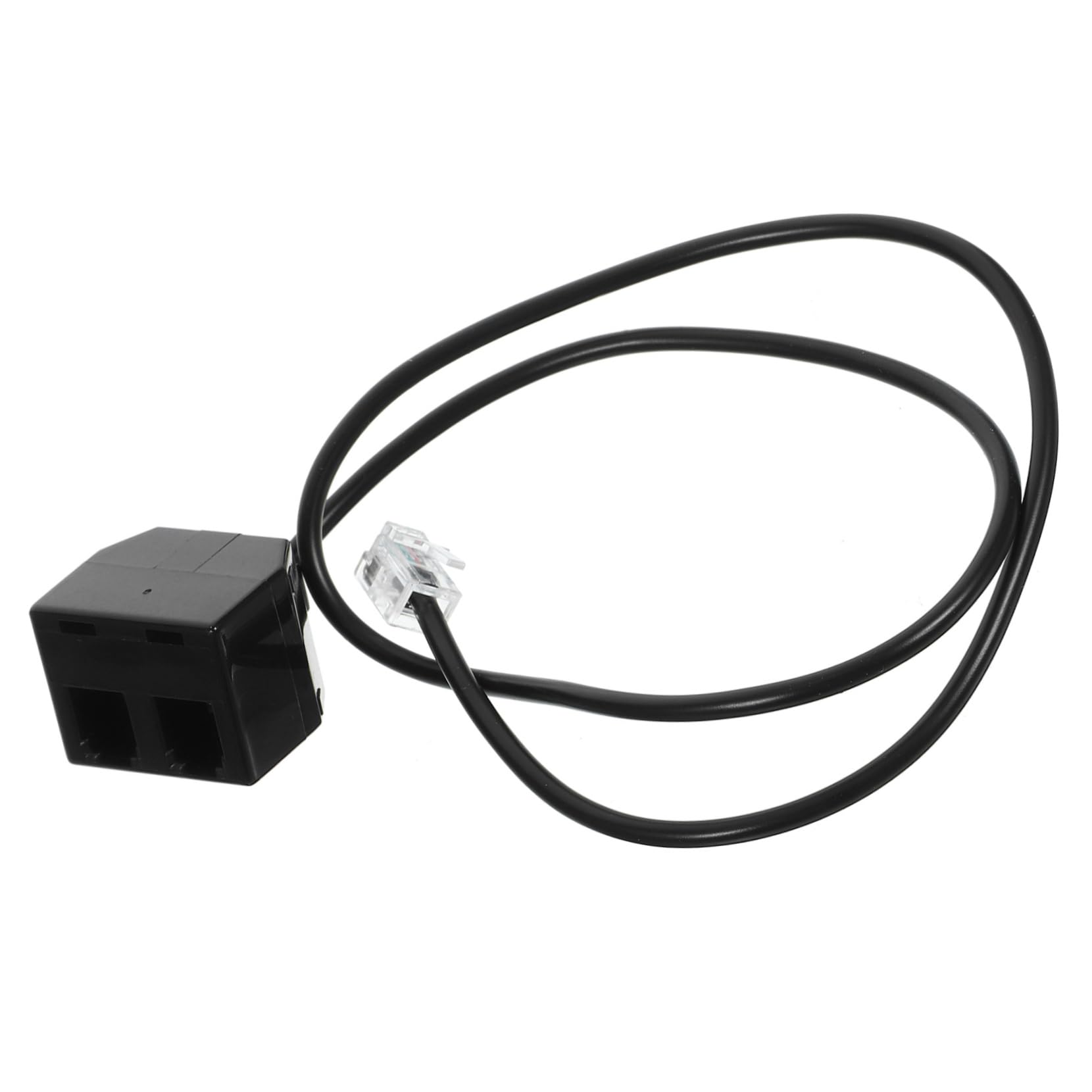 Happyyami Telephone Line Adapter Dual Female Splitter Cable Pc Detachable Connector for Telephones and Training Machines and Material for Conference Calls and Seamless Connectivity
