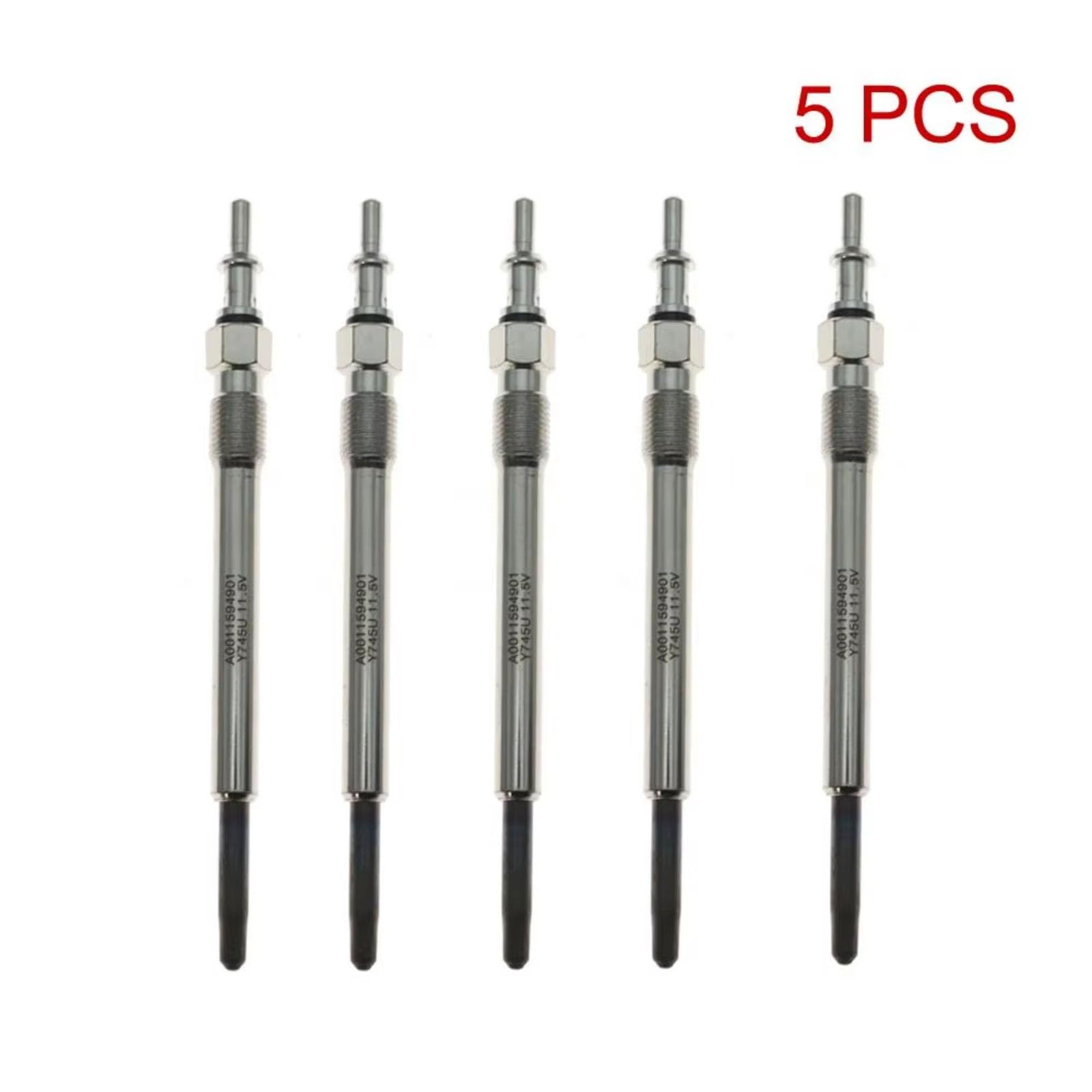 Bougies de préchauffage chauffantes pour Benz (OM611, OM646, OM612, OM613, W202, W210, W638) - Référence : 1594201 - Référence A0011592801 (4 pièces)