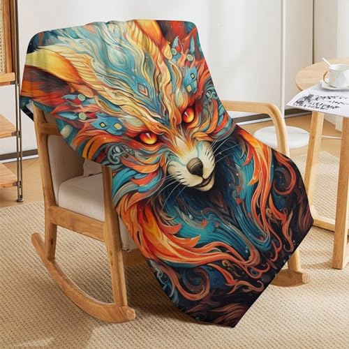 Couverture motif renard 3D, le cadeau idéal pour petits et grands - 8