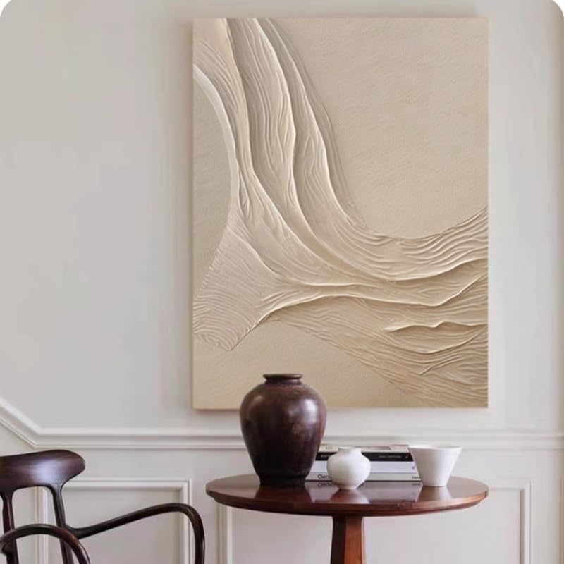 Tableau abstrait moderne peinture à l'huile sur toile esthétique sans cadre