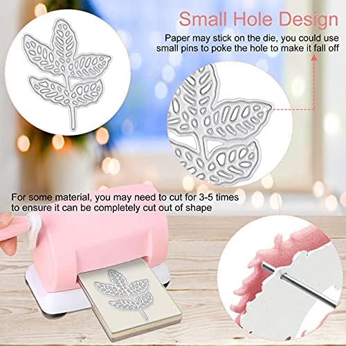 OOTSR 16PCS Leaf Cutting Dies, DIY Craft Carbon Steel Embossing Template, Metal Cutting Dies for Card Making,Scrapbook Paper Cards Album Stencil