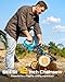 SEESII Electric Chainsaw Cordless 12-inch, Handheld Chain Saws with 2 x 4.0Ah Batteries, Tree Saw with Tool-Free Chain Tension, Auto Oiling for Wood Cutting Trimming Branch
