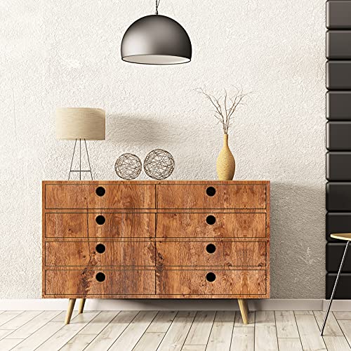JOLIHOME Hellbraune Holzmaserungstapete Selbstklebendes Kontaktpapier Klebrige Rückseite Plastikrollen Abnehmbare Wandaufkleber für Tisch Schranktür Arbeitsplatte 40x200cm