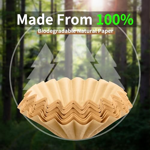Image of Coffee Filters Compatible with Farberware Coffee Percolator, 150 Pcs Perforated Unbleached Filter Paper for Farberware 4Cup, Coletti 6Cup, Elite Gourmet 6 Cup