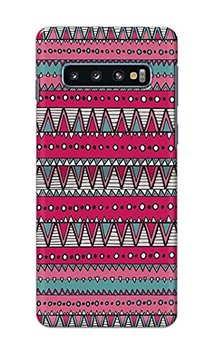 Image of Printed Hard Back Cover Case for Samsung Galaxy S10 Plus | Samsung S10+ Back Cover (Geometric Vintage Pattern) -1803