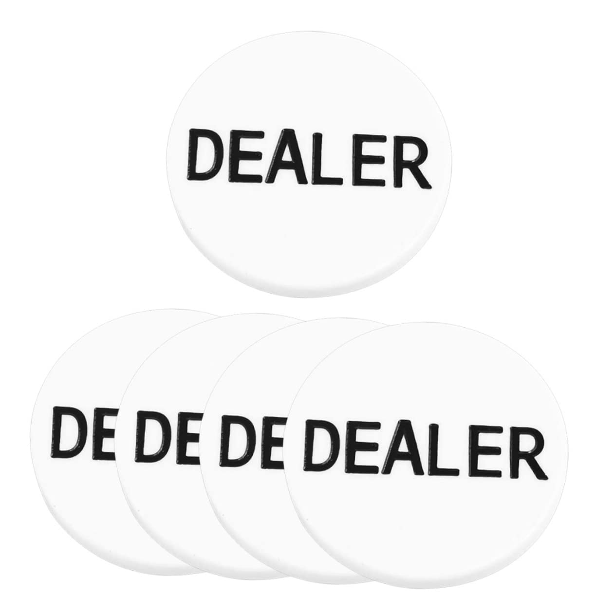 CIYODO 5pcs Bingo Game Accessory Multifunctional Poker Gambling Chips Game Tokens Material for Parties and Rewarding Activities