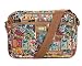 Disney Mickey Label Pattern Canvas Mini Shoulder Bag Retro Messenger Bag 014