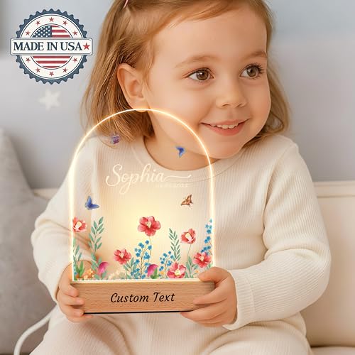 Lámpara de noche personalizada para bebé acrílica miniatura 2