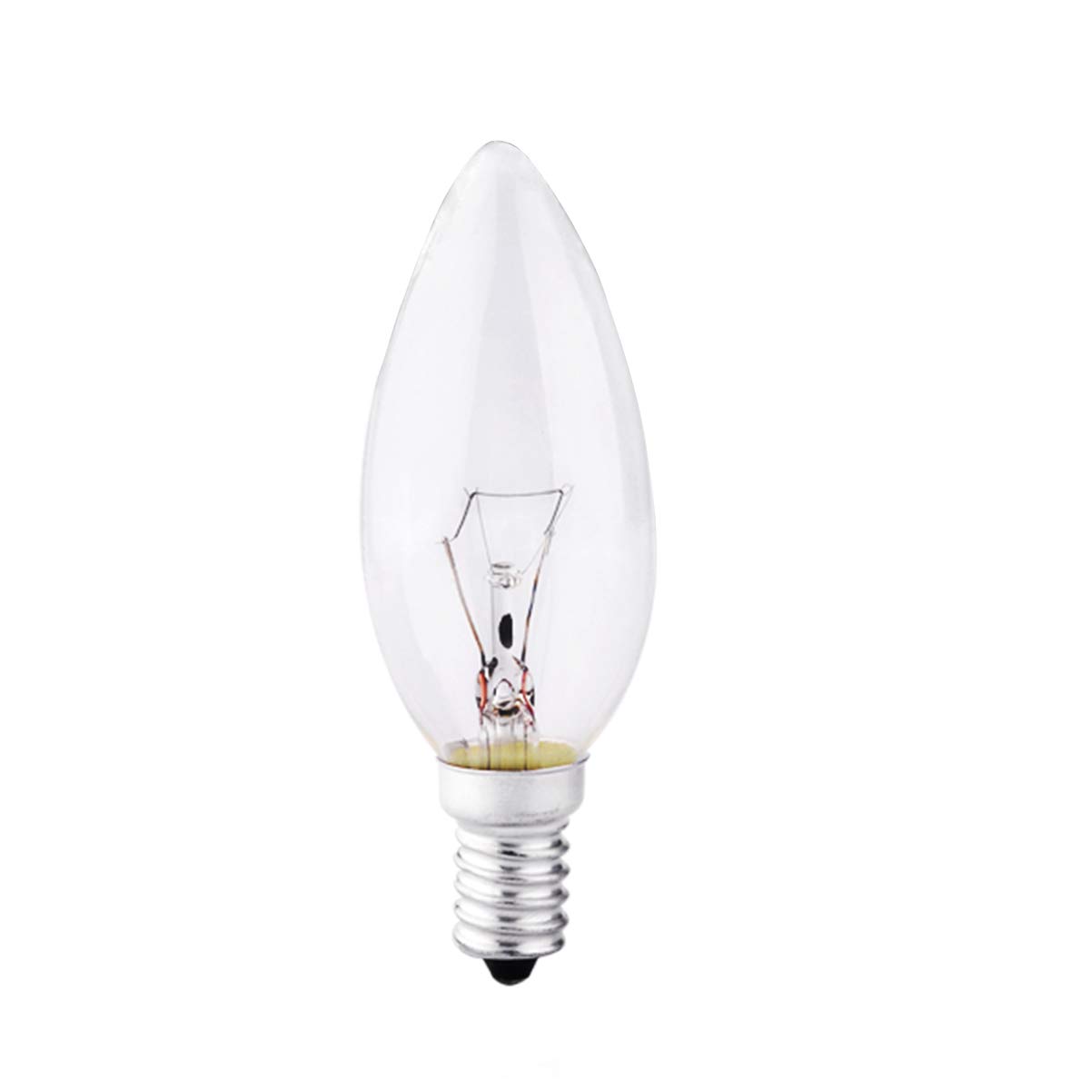 Small Screw Candle Bulbs 40Watt, 10Pack Clear Edison Screw in Bulb SES /e14, 420Lm, Warm White 2700K, 240V