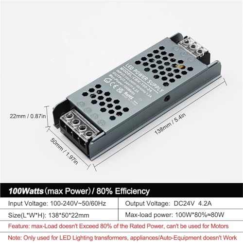 Alimentation LED 12V transfo compact pour éclairage cuisine - 6