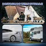 Mobilny cyfrowy licznik prądu 230 V, 16 A, do gniazdka, wodoszczelność IP65, z resetem i wyświetlaczem LED, przenośny miernik kWh z kablem o długości 1 m, do samochodów kempingowych, pojazdów