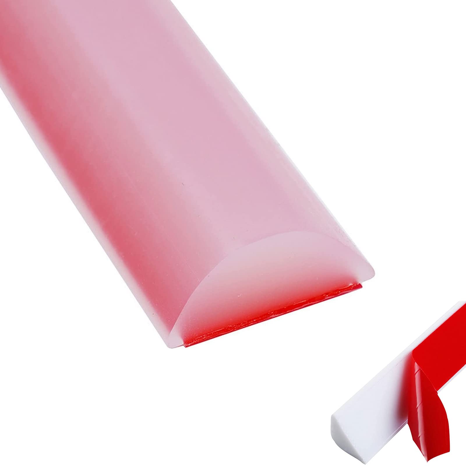 Bendable Waterproof Shower Water Blocking Strips,Collapsible Shower Threshold Water Dam Silicone Water Retaining Strip Bath Shower Barrier Retainer Seal Strip (300cm,Transparent)