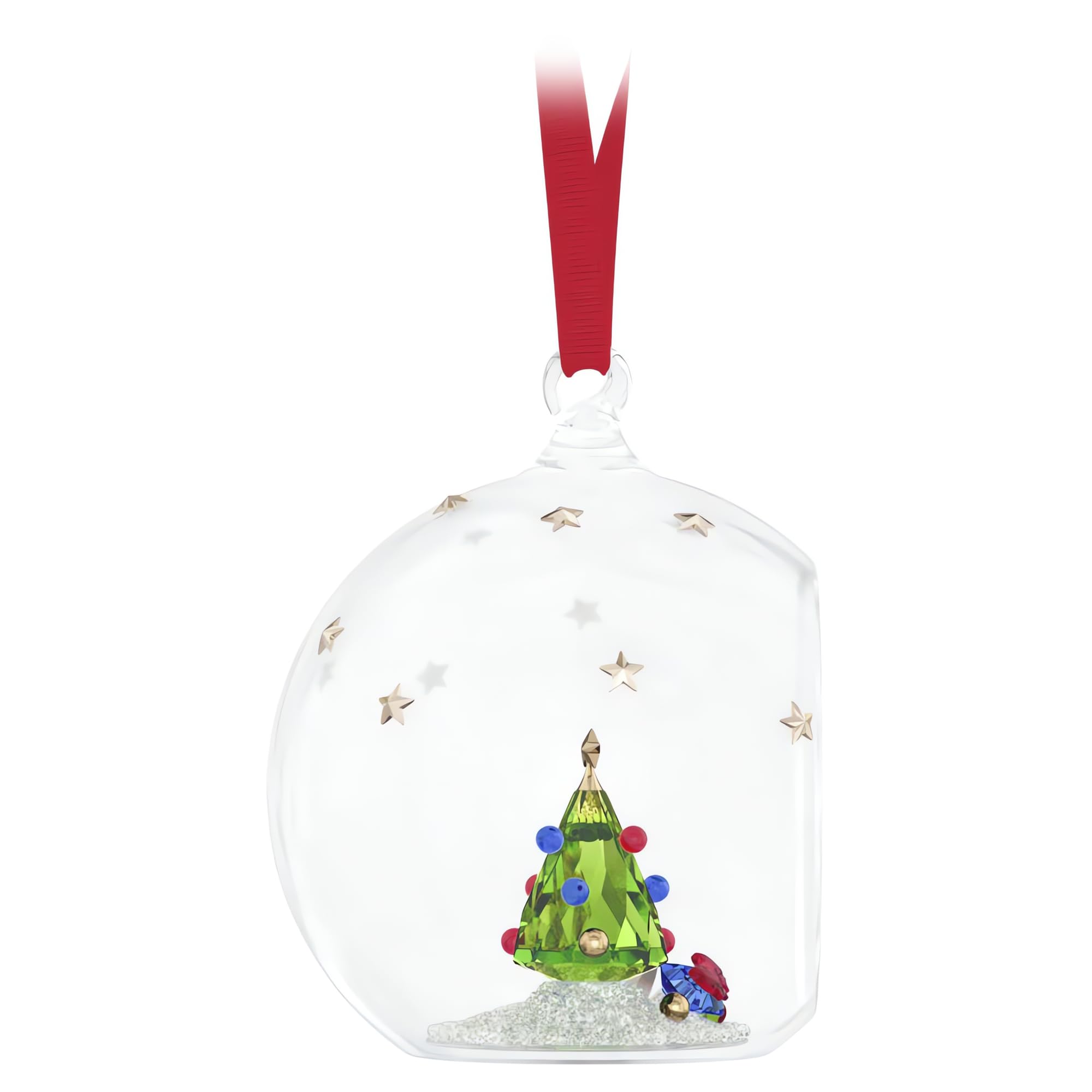 Swarovski Holiday Cheers Tree and Gifts Ball Ornament, Green - Image 4