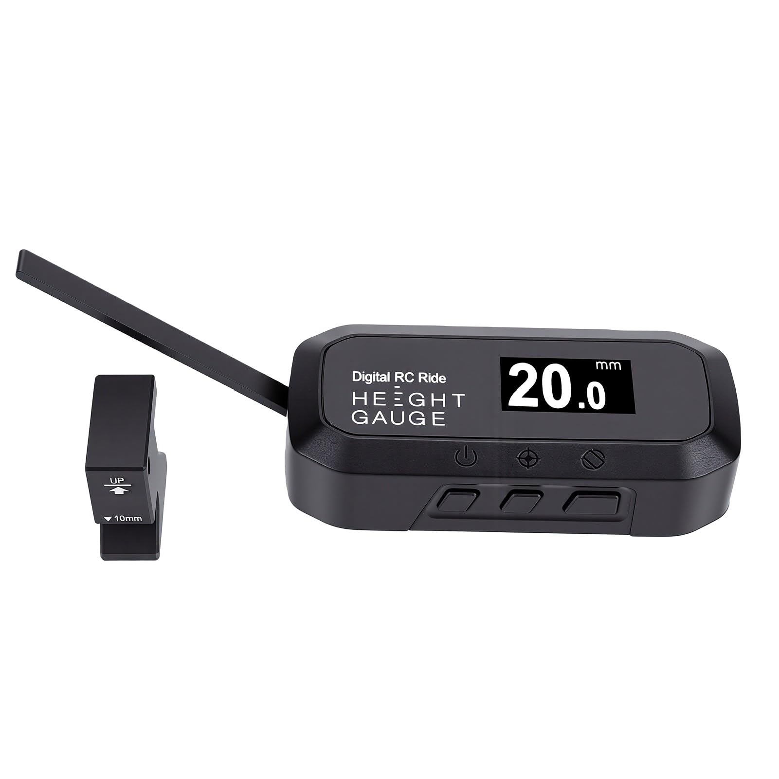 Cryfokt Cyfrowy Miernik Wysokości Zawieszenia RC, Zakres Pomiarowy 2-38 Mm z Wyświetlaczem Obrotowym o 180°, do Samochodów RC 1/24, 1/14, 1/12, 1/10, 1/8