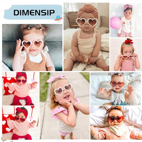 Toddler Heart Sunglasses for Girls - Kids Cute Heart Shaped Glasses Age 3-102