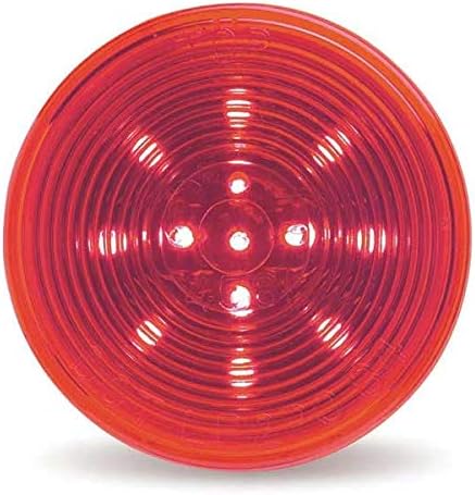 Lamp, Optic Lens, LED, 2.5 in, Red