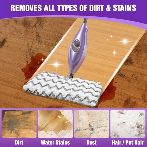 Image of 8-Pack S3501 S3601 Steam Mop Replacement Pads Compatible with Shark Steam Pocket Mops S3501 S3601 S3550 S3801 S3901 S3601D S3801CO S3901D S3455K S2902 SE450, Washable Microfiber Mop Pads Reusable