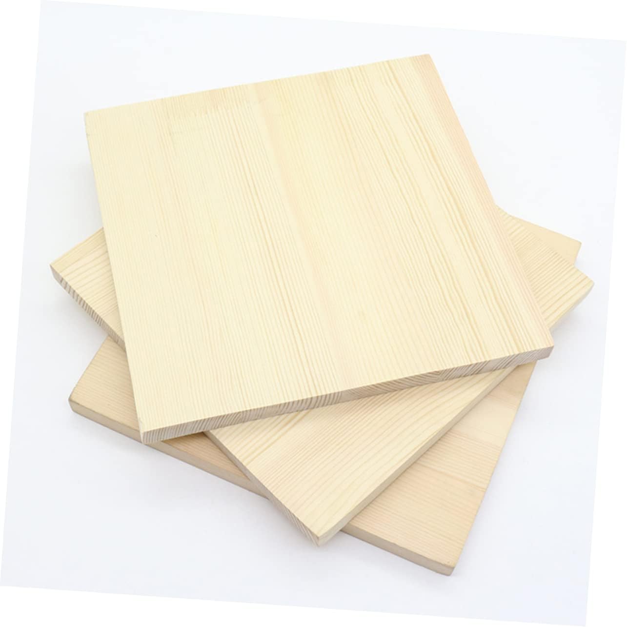 2pcs Natural Wood Workbench Squares for DIY Craft Projects for Sculpture Clay and Home Decoration Rustic Wooden Base Bracket for Art Supplies