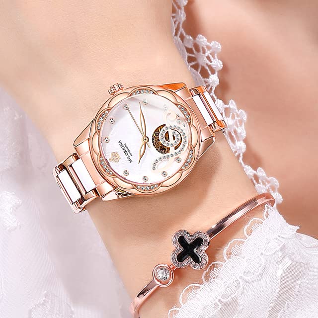 GenericWatch - Montre New Luxury Fashion Women Watches Mechanical Automatic Watch Women Waterproof Ladies Watch Female Relogioss Feminino (MG-097BR)