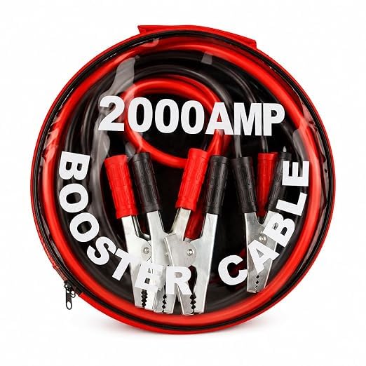 SKYVOKES 2000 Amp Booster Cables, Heavy Duty Car Battery Jumper Cables with Automotive Alligator Clamps and Zippered Storage Case for Truck, SUV, and Van-image-15