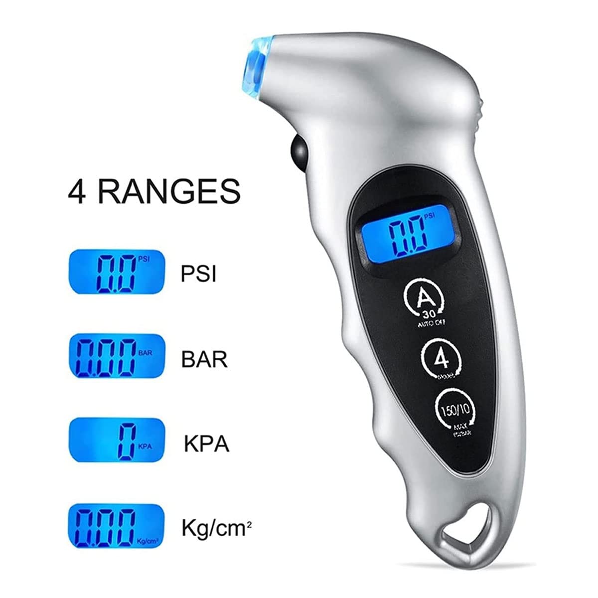 Sistema di monitoraggio della Pressione dei Pneumatici Strumento per manometro Digitale per Pneumatici per Auto Motocicletta Mini manometro Digitale per Pneumatici Display LCD diagnostico