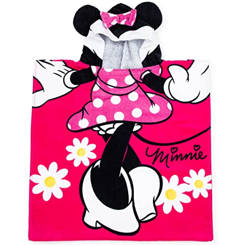 Image of Disney Minnie Mouse 22" x 22" Hooded Poncho Bath/Beach Towel