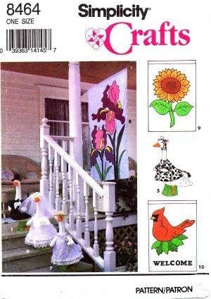 Simplicity 8464 Crafts Sewing Pattern Lawn Geese Clothes and Flags
