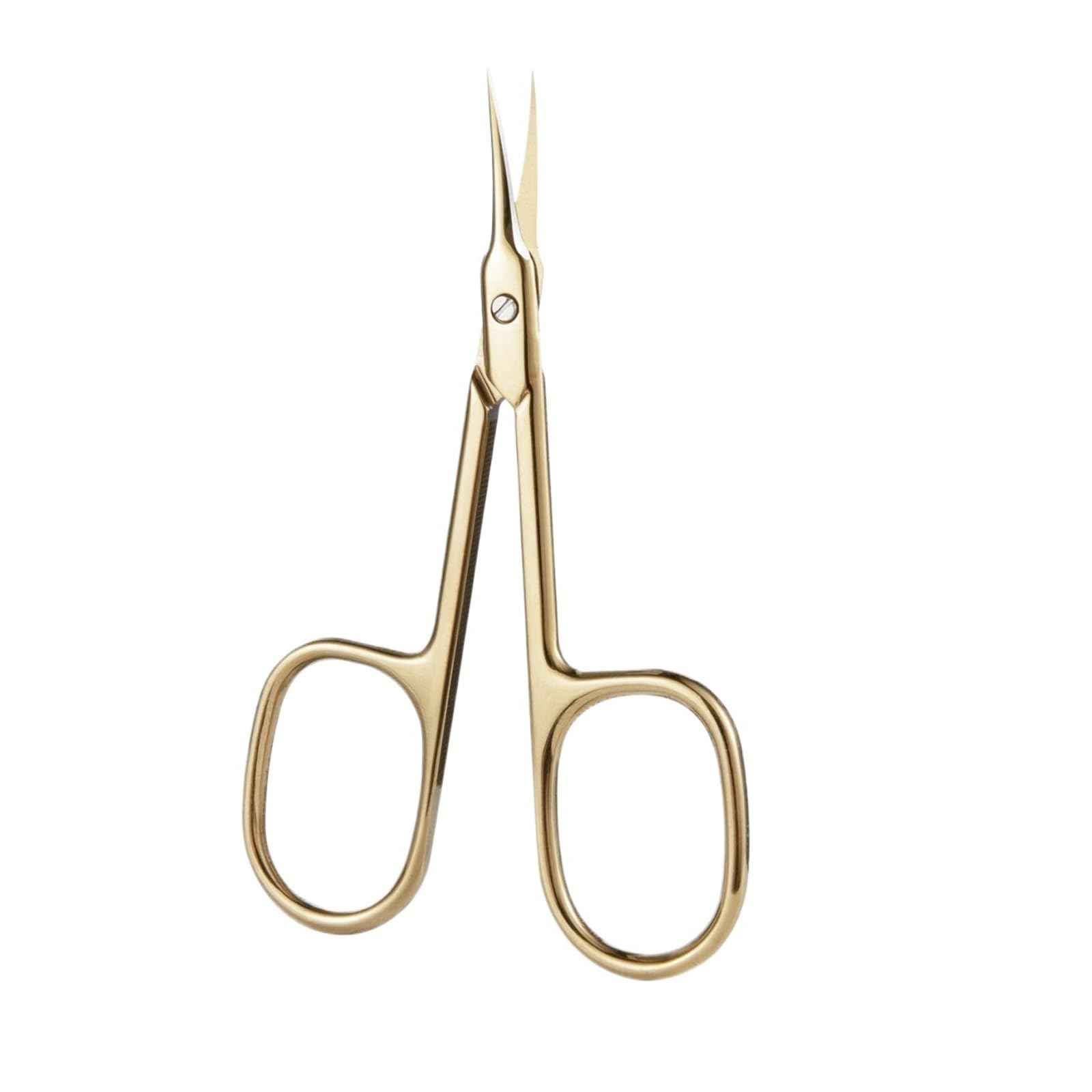 Wwyyzayc Gold Color Stainless Steel Cuticle Scissors Nail Clippers Trimmer Manicure Tools Dead Skin Remover(Gold Color)