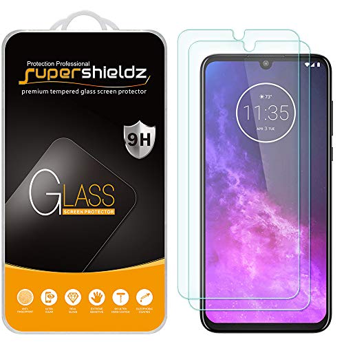 Supershieldz (2 Pack) Designed for Motorola (One Zoom) Tempered Glass Screen Protector, Anti Scratch, Bubble Free
