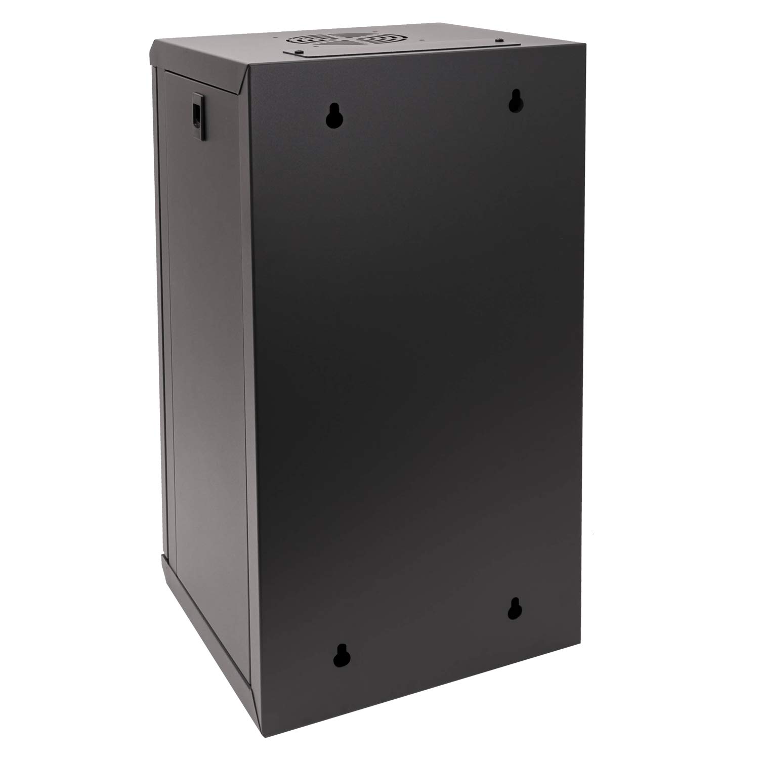 HMF 65712-02 netwerkkast, serverkast 19 inch | 12 HE | 400 mm diepte | glazen deur | zwart