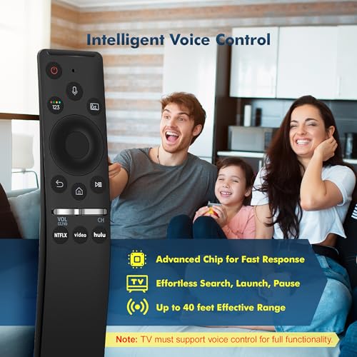 Image of for Samsung Remote BN59-01385A Replacement with Voice Function, Compatible with 2018-2025 All Samsung TVs Frame /QLED /Neo QLED /LCD /UHD /SUHD /HDR /Crystal, 8K,4K Smart TV Remotes