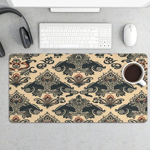 Asian Elephants Desk Mat Non-Slip Large Mouse Pad miniatura 5