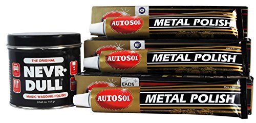 Preisvergleich Produktbild Nevr-Dull 1x Polierwatte 142 g + 3X AUTOSOL Metal Polish 75 ml
