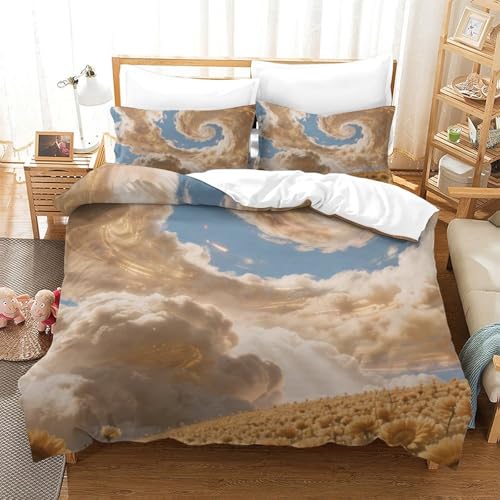 Housse de couette nuages pour s'endormir sereinement chaque nuit