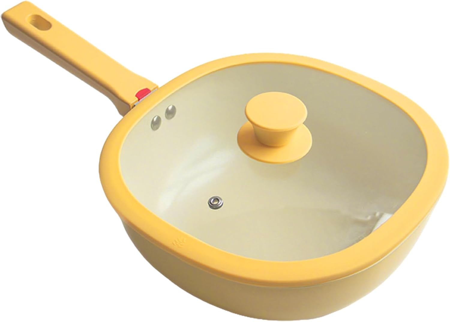 Frying Pan, Nonstick Skillet With Lid, 41.3x24x10cm, Alloy Cookware Skillet, Kitchen Cooking Frying, Lightweight Meal Prep Pan, For Grilling Home Saute Baking Apartment