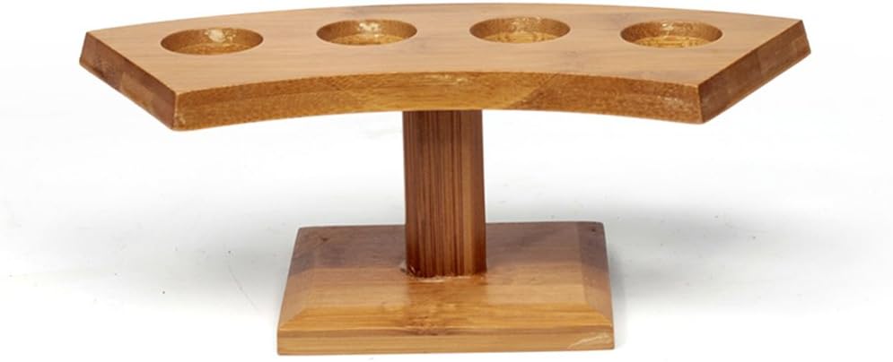 Food Cone Wood Sushi Roll Holder Sushi Display Stand Wooden Temaki Hand Roll Stand 4 Holes
