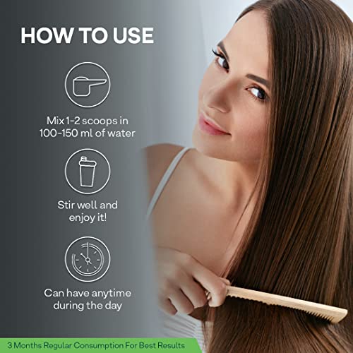 Oziva Plant Based Biotin For Hair Growth| Biotin Powder For Hair Follicle Stimulation & Healthier Texture, Skin, Nails & Body (With Silica, Sesbania Agati), Certified Clean & Vegan, 125G #TOP6