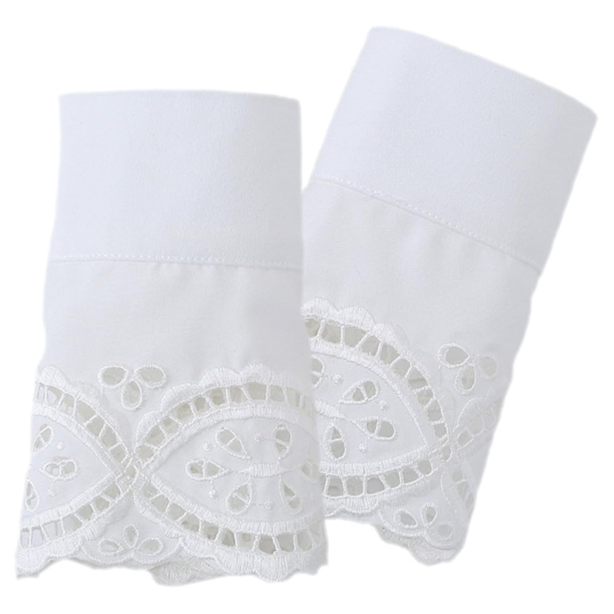 TOVINANNA Unique Lace Wrist Cuffs for Women Elastic Dress Elegant Lace Fingerless Gloves for Special Occasions and Daily Attire