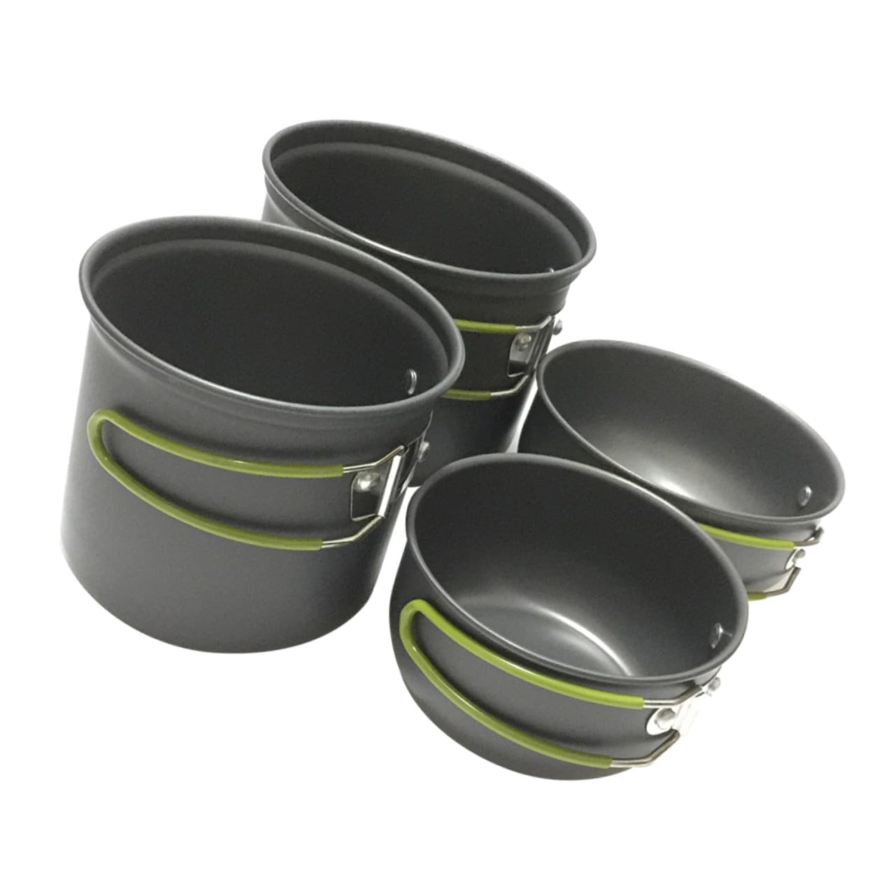 Cabilock Camping-kochgeschirr Aluminiumlegierung Tragbare Outdoor-kochutensilien Kochset mit Pfannenset für Wandern und Klettern