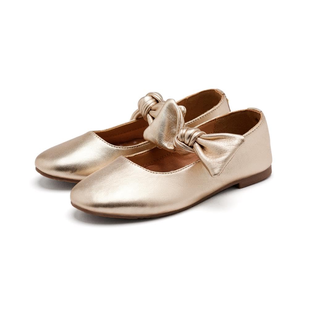 GIOSEPPO Girl's Errol Mary Jane Flat, Platinum, 2.5 UK