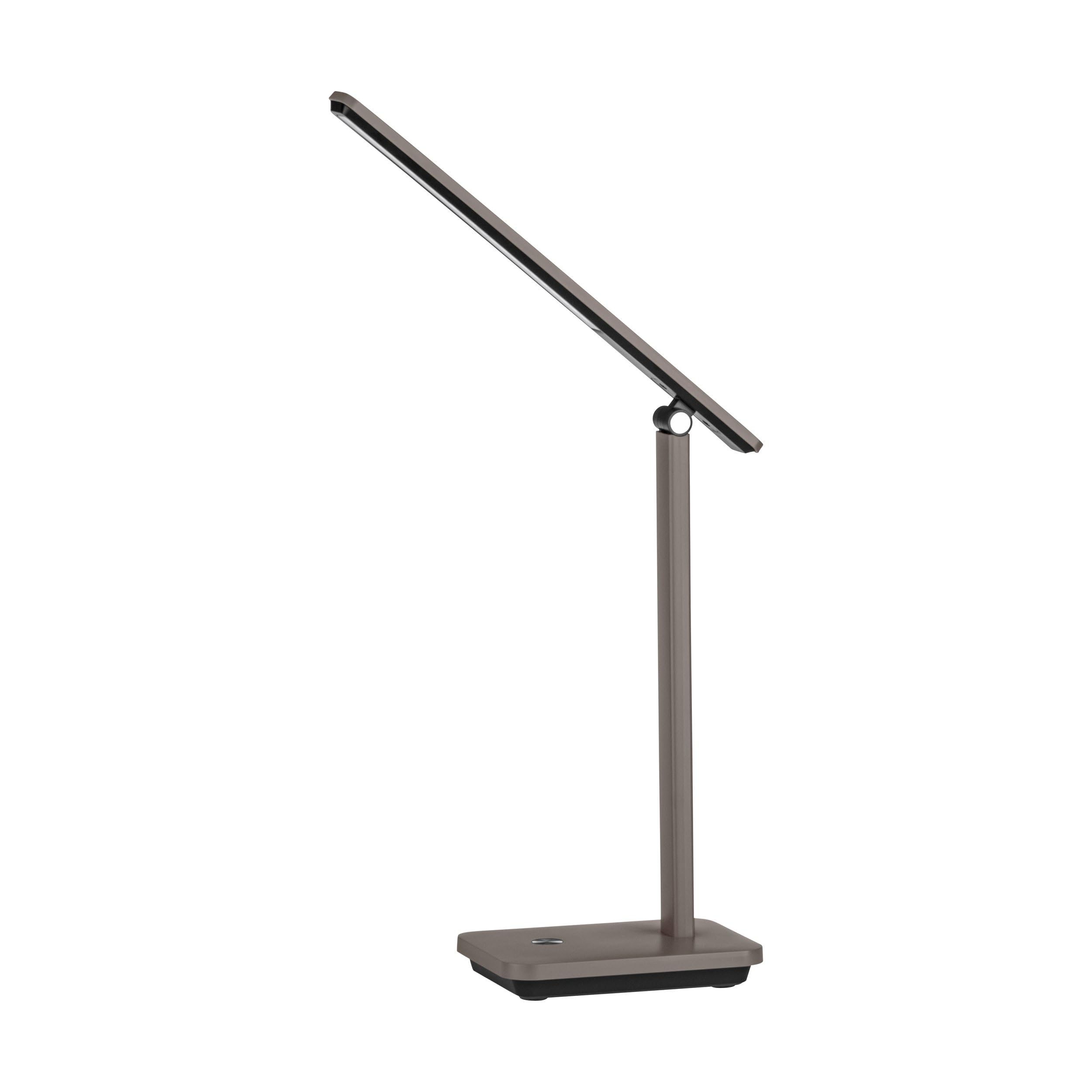 Eglo Schwarz Led Akku Tischlampe Iniesta, Aufladbare Nachttischlampe Touch Dimmbar | Schreibtischlampe Büro Mit Usb Ladefunktion, Kunststoff In Cappuccino Und Warmweiß-Kaltweiß