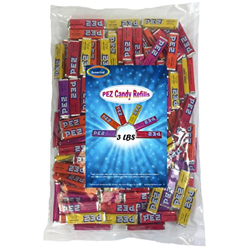 PEZ Candy Refills 3 lbs Assorted Fruit Flavors Bulk Bag