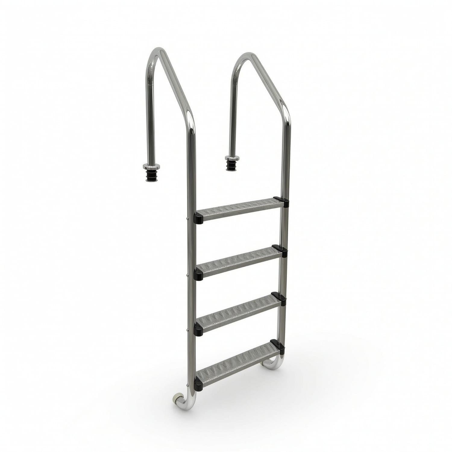 Polished Stainless Steel Pool Ladder Rust Resistant 4-Step Pool Ladder Non-Slip Heavy Duty for Swimming Pools, Spas, Level 4 Sl415 Flus B|Pool Ladders & Steps|Home & Garden-image-31