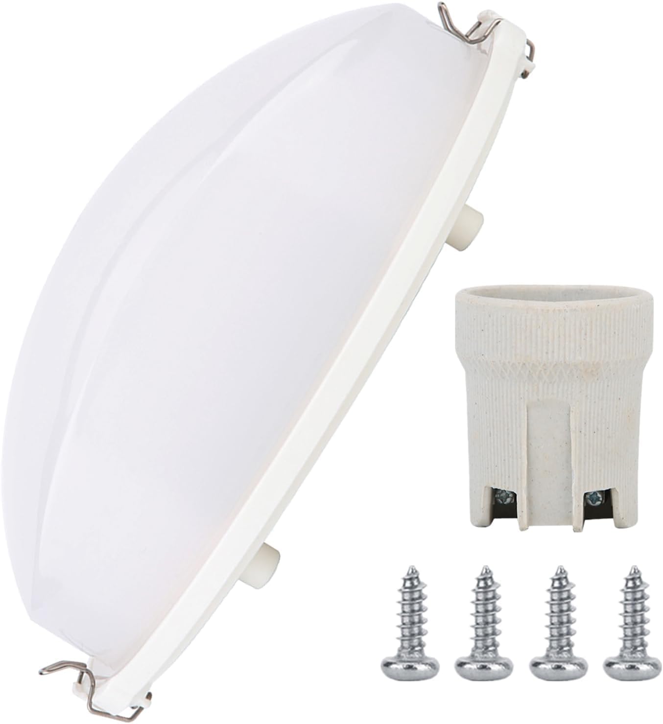 Sauna Lampshade, Oval Shape Explosion-Proof Anti-Fog Sauna Lamp Shade Fit For E27 Threaded Bulb Below 45w, For Home, Spa Center, Sauna Room, Steam Room