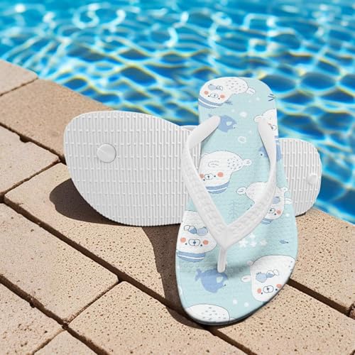 Girls Boys Flip Flops Sandals Kids Water Shoes - Cartoon Print - Thong Beach Slides Summer Slip-on3